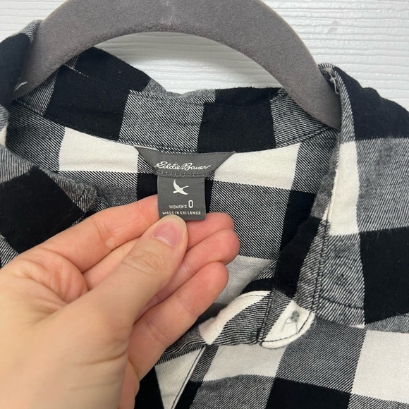 Flannel buffalo check shirt dress with tie belt - Picture 3 of 4